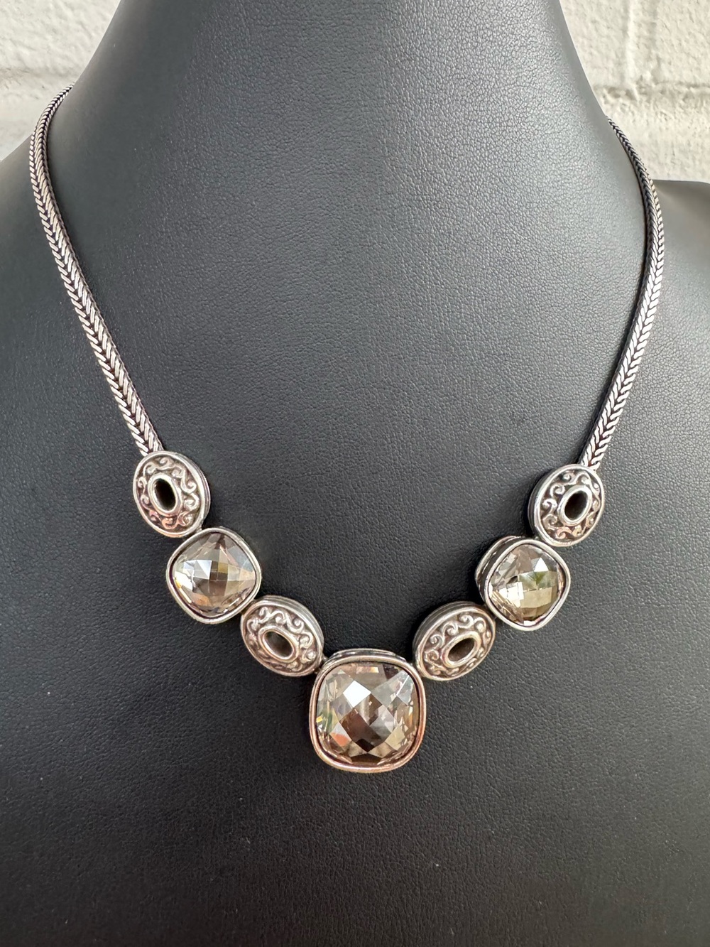 Brighton Venus Rising Silver & Crystal Necklace